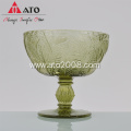 Embossed Goblet Wine Glass Tumbler Wine Glass Set